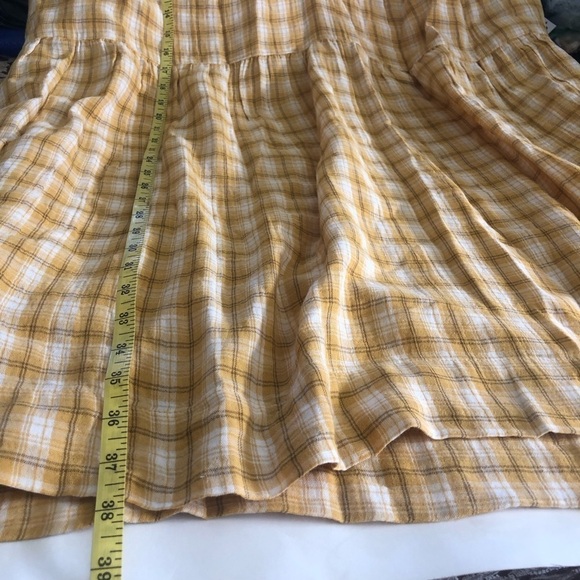 Old Navy Yellow Plaid Flutter-Sleeve Mini Swing Dress Plus Size 4X - Picture 13 of 14